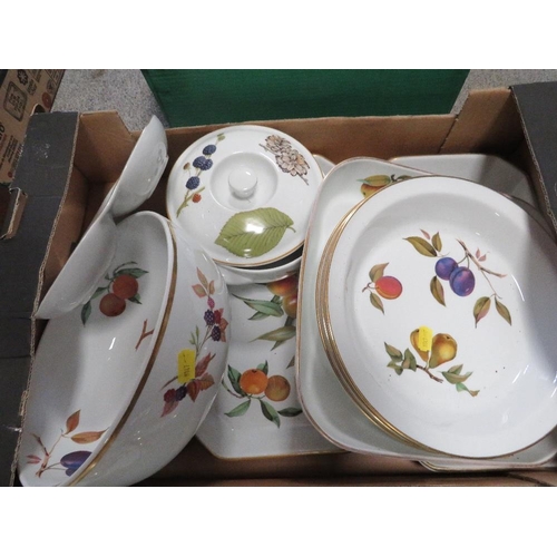 229 - FOUR TRAYS OF ROYAL WORCESTER EVESHAM