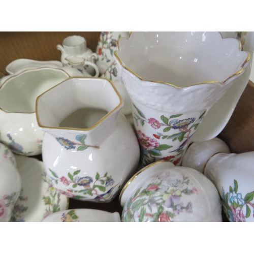 233 - TRAY OF AYNSLEY CERAMICS, VARIOUS PATTERNS