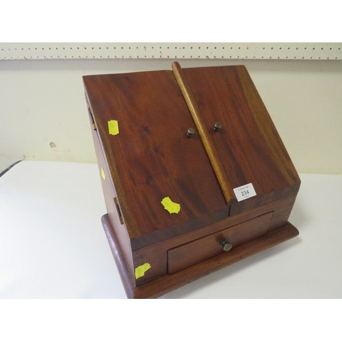 234 - A TREEN DESK STATIONARY STAND