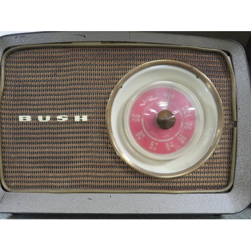 238 - A VINTAGE BUSH RADIO TOGETHER WITH A FERRANTI EXAMPLE A/F