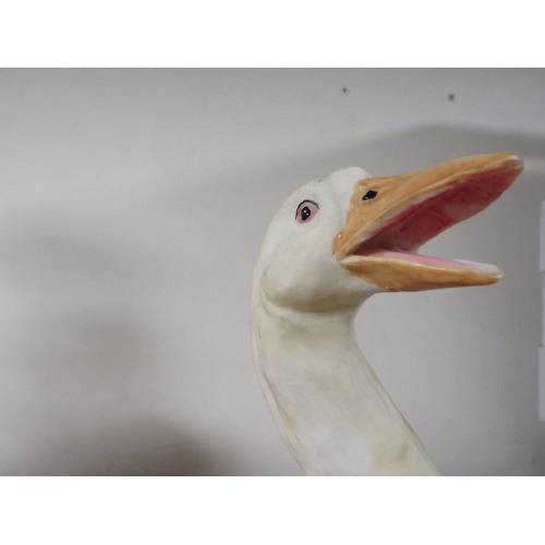 241 - TWO RESIN MODELS OF GEESE