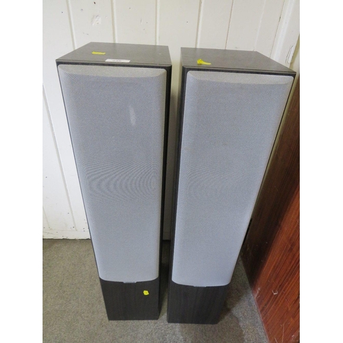 246 - A PAIR OF FLOOR STANDING TANNOY STEREO SPEAKERS MERCURY MX3