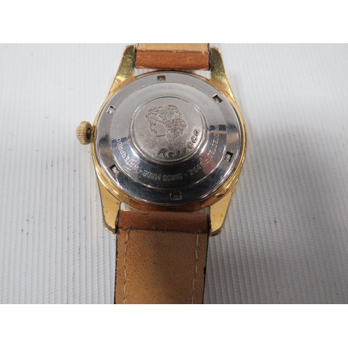 368 - A GENTS RECECCA 57 JEWELS WRISTWATCH