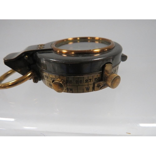 429 - AN ANTIQUE MILITARY COMPASS