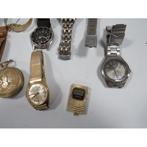 433 - A SELECTION OF WRIST AND POCKET WATCHES A/F