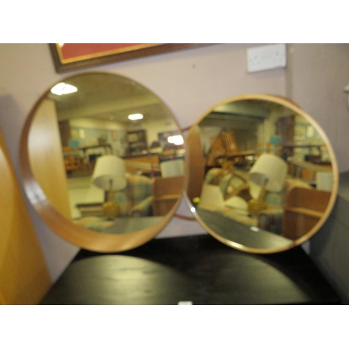 722 - TWO MODERN CIRCULAR MIRRORS