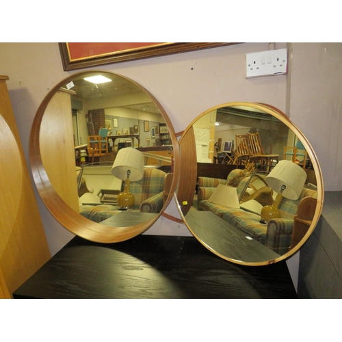 722 - TWO MODERN CIRCULAR MIRRORS