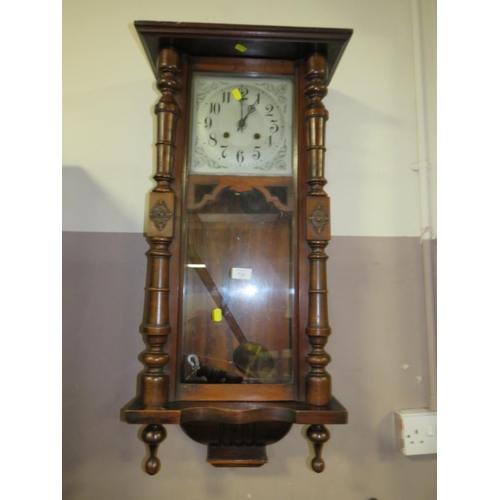 732 - AN ANTIQUE VIENNA WALL CLOCK A/F