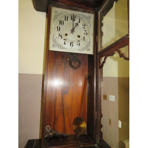 732 - AN ANTIQUE VIENNA WALL CLOCK A/F