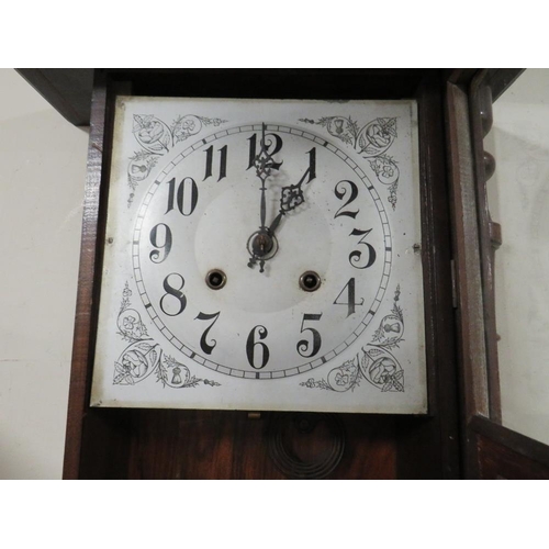 732 - AN ANTIQUE VIENNA WALL CLOCK A/F