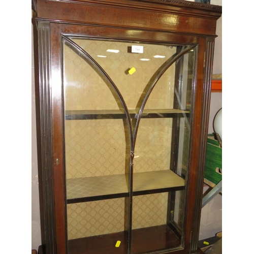 745 - A SMALL EARLY 20TH CENTURY DISPLAY CABINET