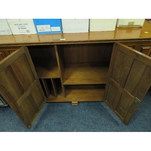 761 - AN UNUSUAL PANELLED SIDEBOARD W-157 CM