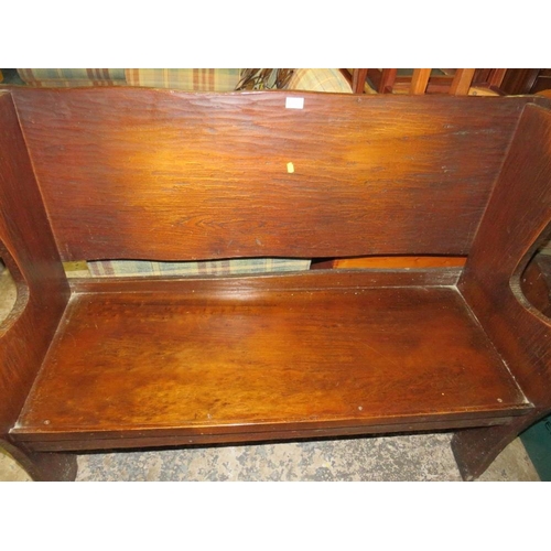 774 - AN UNUSUAL WOODEN BENCH W-130 CM