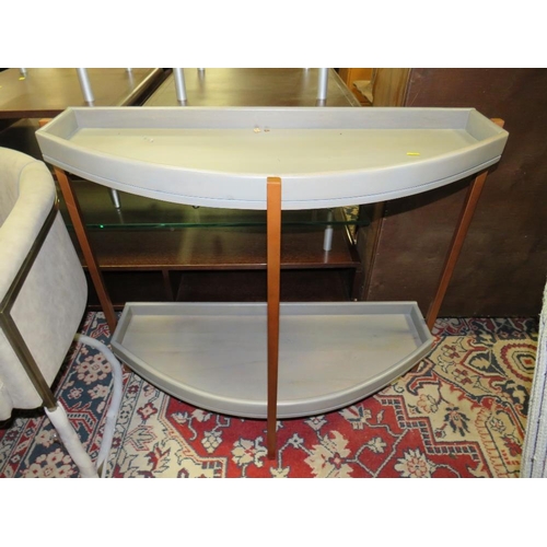 785 - A MODERN TWO TIER HALL CONSOLE TABLE