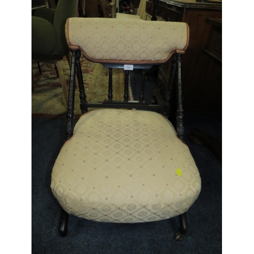 794 - AN EDWARDIAN AESTHETIC PERIOD CHAIR