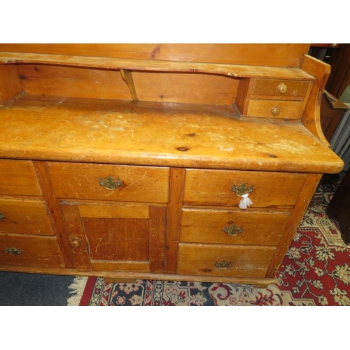 803 - AN ANTIQUE PINE CHIFFONIER W-152 CM