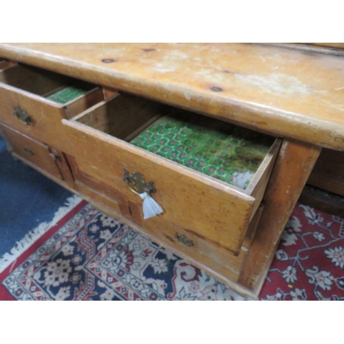 803 - AN ANTIQUE PINE CHIFFONIER W-152 CM