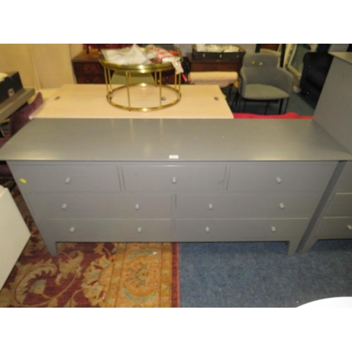 824 - A MODERN SEVEN DRAWER CHEST W-164 CM