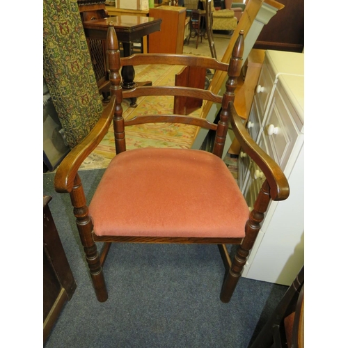 830 - A 'YOUNGER & SONS' DINING TABLE AND SIX CHAIRS