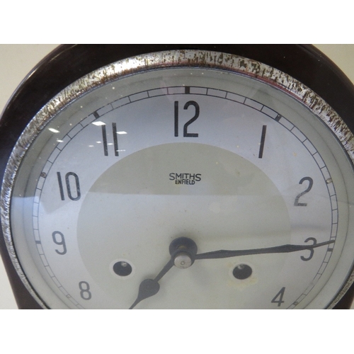 267 - A VINTAGE SMITHS ENFIELD BAKER LIGHT MANTLE CLOCK