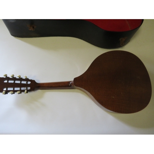 280 - A CASED 8 STRING MANDOLIN STYLE INSTRUMENT