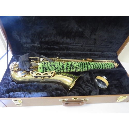 283 - A CASED ARTEMIS SAXOPHONE( MISSING MOUTH PIECE SECTION )