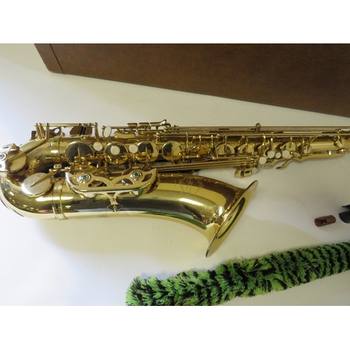 283 - A CASED ARTEMIS SAXOPHONE( MISSING MOUTH PIECE SECTION )