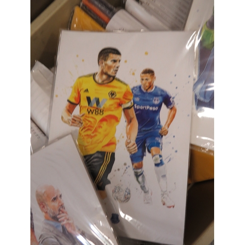 287 - TWO TRAYS OF FOOTBALL PROGRAMMES AND MEMORABILIA FOR WOLVERHAMPTON WANDERS, TO INCLUDE MANY MODERN D... 