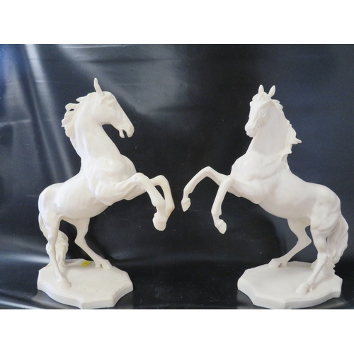 296 - TWO RESIN TYPE MODELS OF HORSES