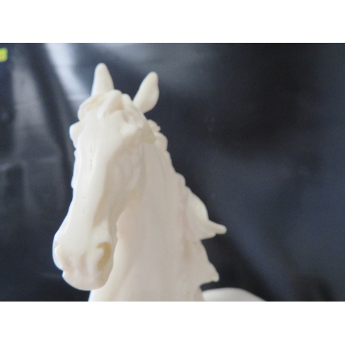 296 - TWO RESIN TYPE MODELS OF HORSES