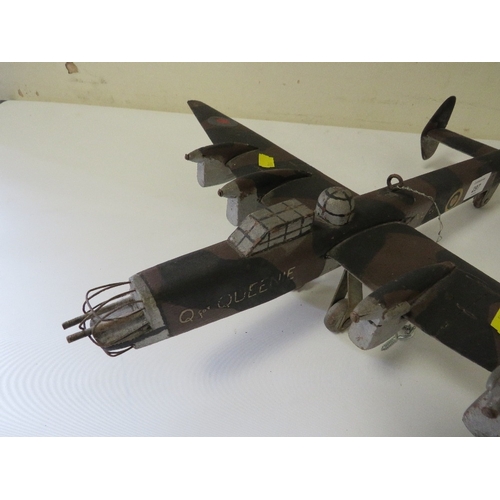 297 - A SCRATCH BUILT MODEL OF A BOMBER