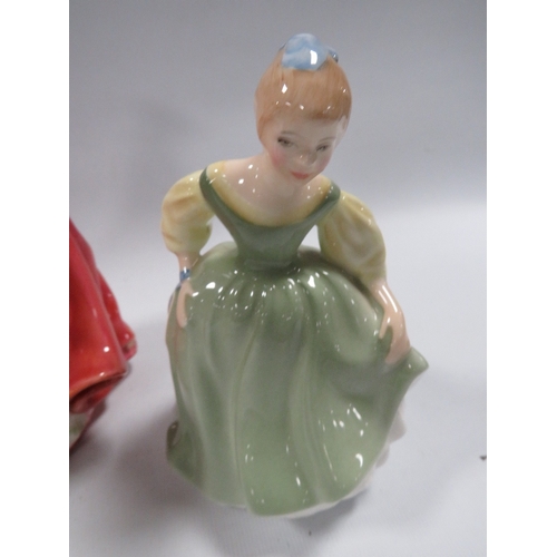 334 - THREE ROYAL DOULTON FIGURINES TO INCLUDE TOP O' THE HILL