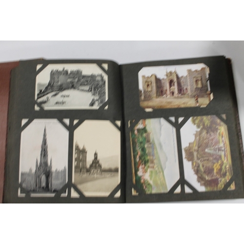 455 - POST CARDS AND BIRTHDAY CARD ALBUM AND LOOSE CARDS