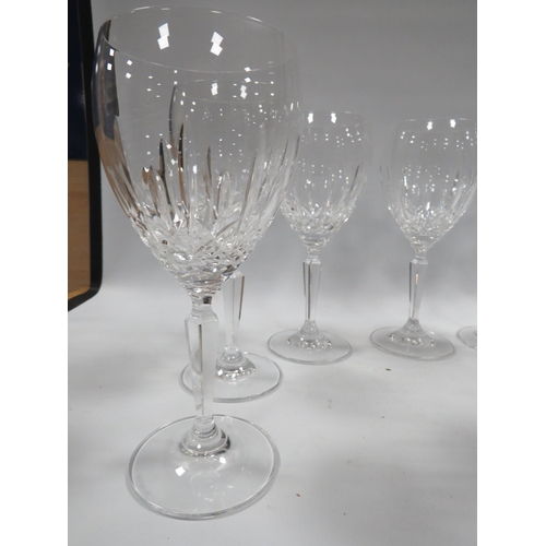 335 - A SET OF 10 WATERFORD CRYSTAL WINE GLASSES