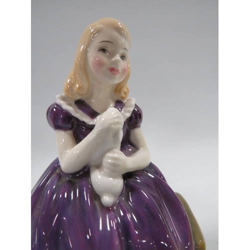 343 - THREE SMALL ROYAL DOULTON FIGURINES TO INCLUDE 