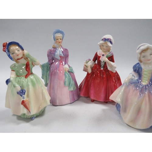 359 - FOUR SMALL ROYAL DOULTON FIGURINES TO INCLUDE 