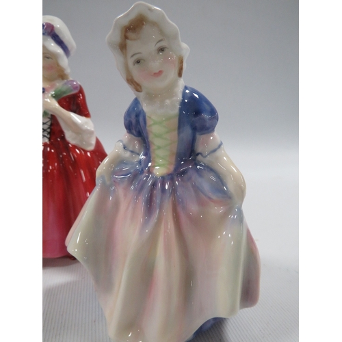 359 - FOUR SMALL ROYAL DOULTON FIGURINES TO INCLUDE 