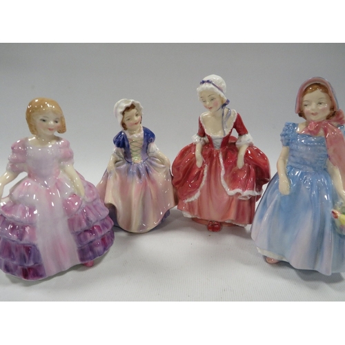 360 - FOUR SMALL ROYAL DOULTON FIGURINES TO INCLUDE 