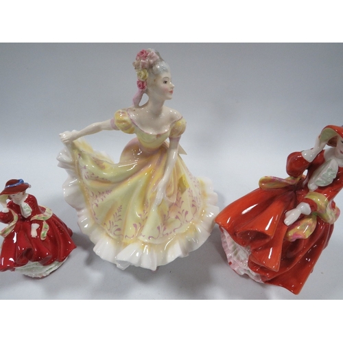 362 - THREE SMALL ROYAL DOULTON FIGURINES TO INCLUDE 