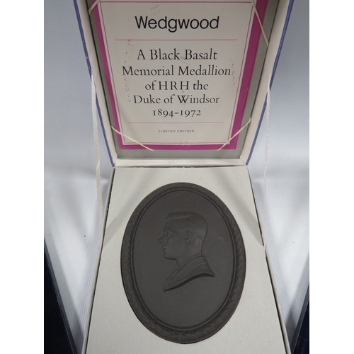 363 - BOXED WEDGWOOD JASPERWARE PLAQUES WITH CERTIFICATES