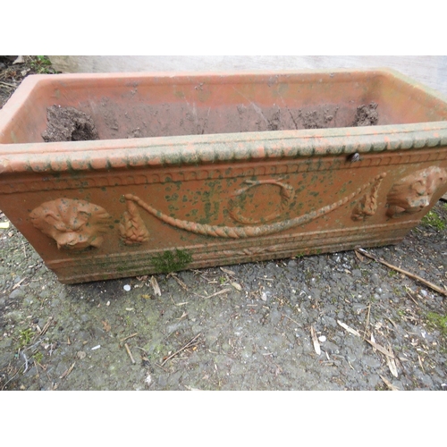 606 - FOUR TERRACOTTA GARDEN PLANTERS