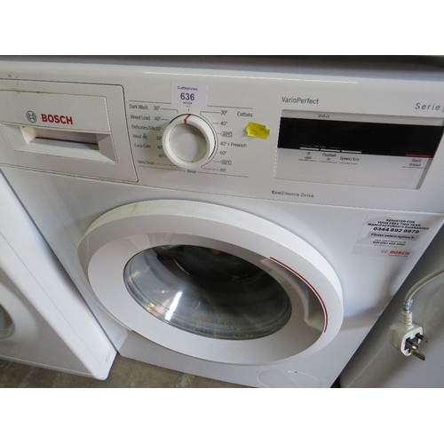 636 - A BOSCH ECO WASHER