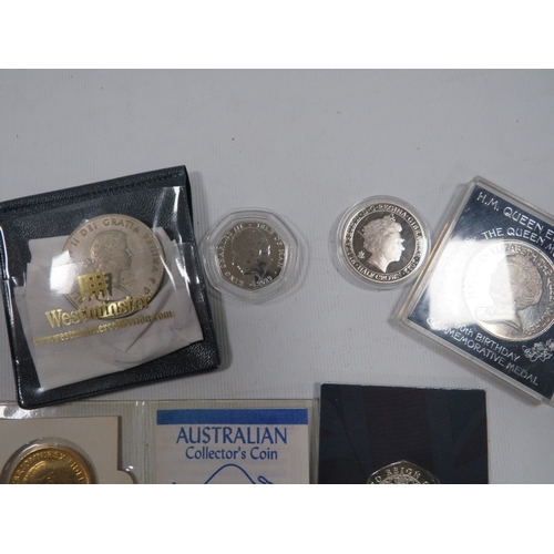 484 - A SMALL QUANTITY OF MODERN BRITISH COLLECTORS COINS