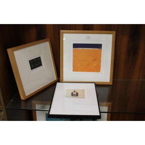 20 - THREE MODERN LITHOGRAPHS TO INC J. ANN HOLE R.A.