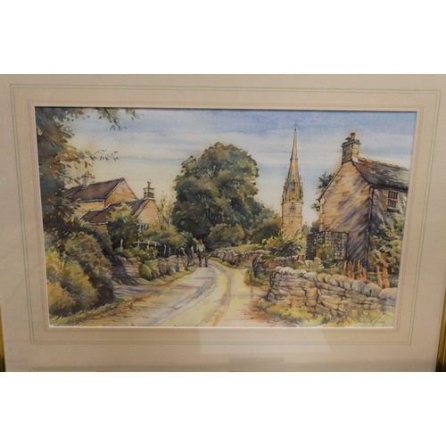 27 - A QUANTITY OF ASSORTED PICTURES TO INCLUDE ADRIAN BROOKES WATERCOLOUR, ADAMSON COASTAL WATERCOLOUR E... 