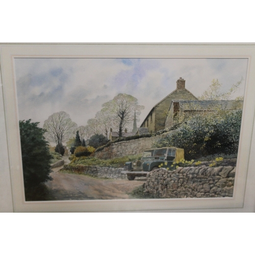 27 - A QUANTITY OF ASSORTED PICTURES TO INCLUDE ADRIAN BROOKES WATERCOLOUR, ADAMSON COASTAL WATERCOLOUR E... 