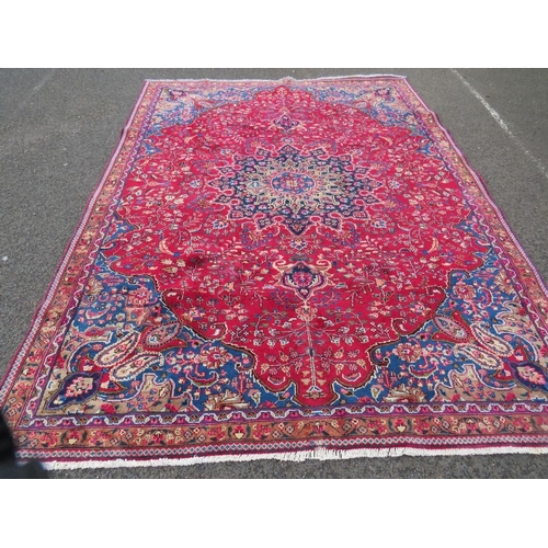 846 - AN ORIENTAL RUG - 330 X 225 CM