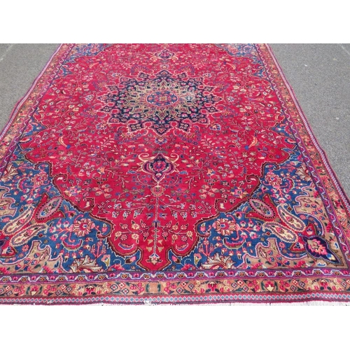 846 - AN ORIENTAL RUG - 330 X 225 CM