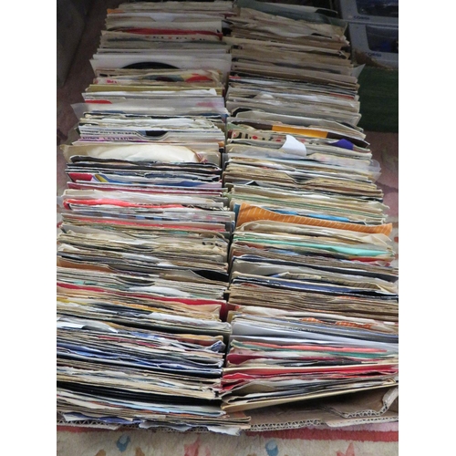 123 - OVER FOUR HUNDRED SINGLES MAINLY FROM THE 1960'S 70'S 80'S AND 90'S