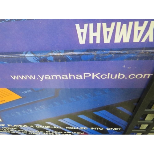 128 - A BOXED YAMAHA PORTATONE EZ250i KEYBOARD WITH ACCESSORIES